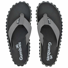 Gumbies unisex Duckbill Flip Flops -BLACK/GREY