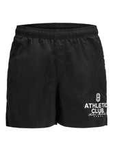 Jack&Jones Badeshorts JPSTMAUI CRINKLE NYLON SWIM STYD SS25 12285513 BLACK/BRIGHT WHI