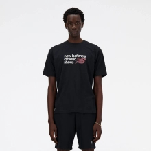New Balance męska koszulka t-shirt S/S BRAND T-SH BK MT41524BK