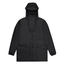 Rains cARGO LONG JACKET W3 12060 01 BLACK rain jacket
