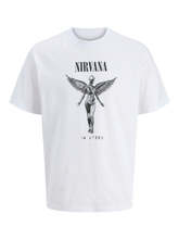 Jack&Jones T-Shirt Nirvana JPRBLUNIRVANA SS TEE 12287521 HELLIGES WEISS