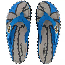 Gumbies Herren Islander BLUE PALMS Flip Flops