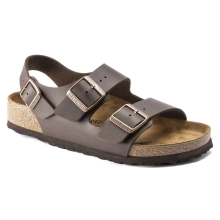 Birkenstock męskie sandały Milano BS 0034701 DARK BROWN (szerokość standardowa)